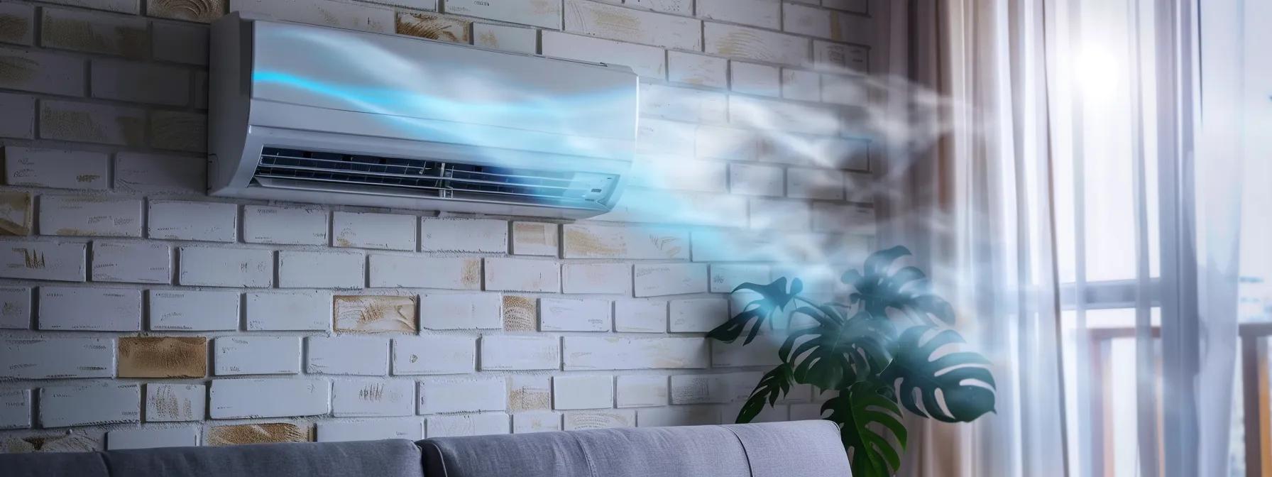 Warning signs for an air conditioner