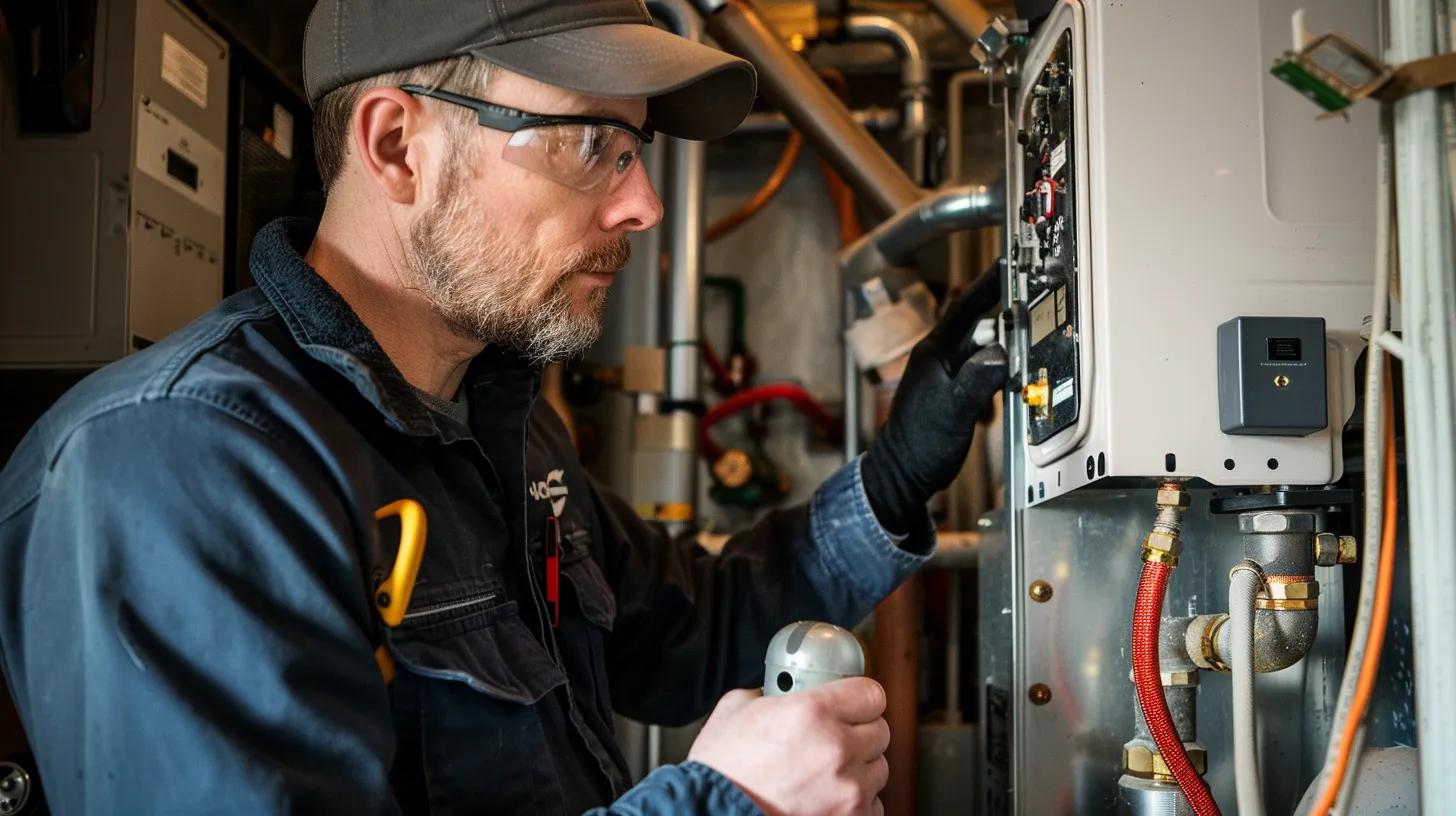 furnace repair in a home