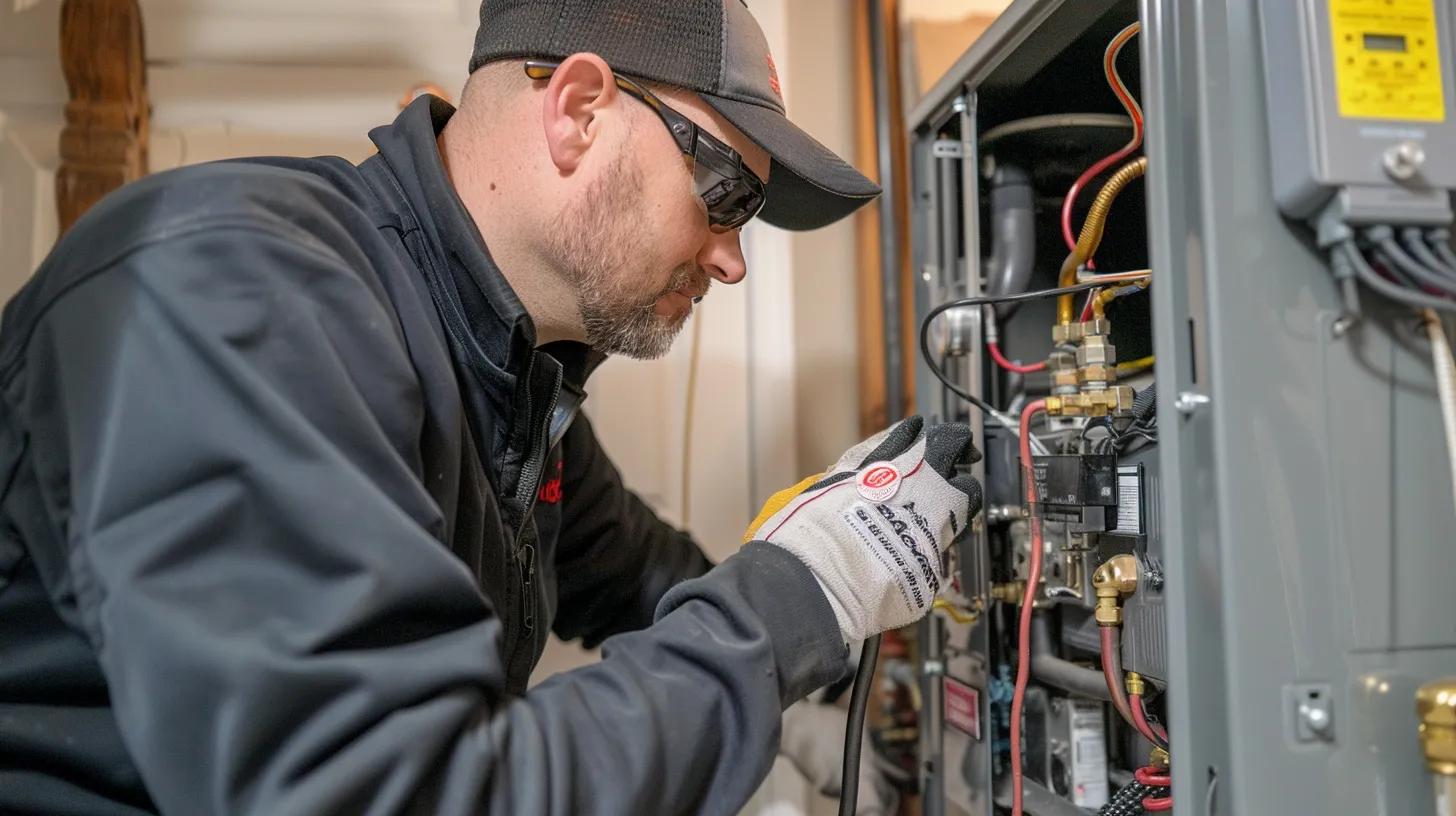furnace repair in a home