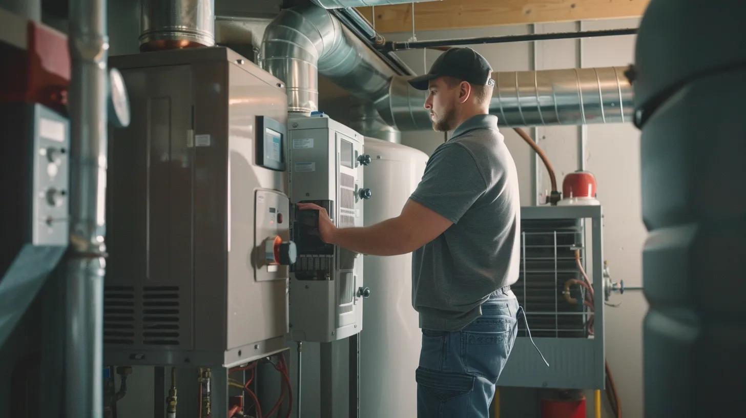 furnace repair in a home