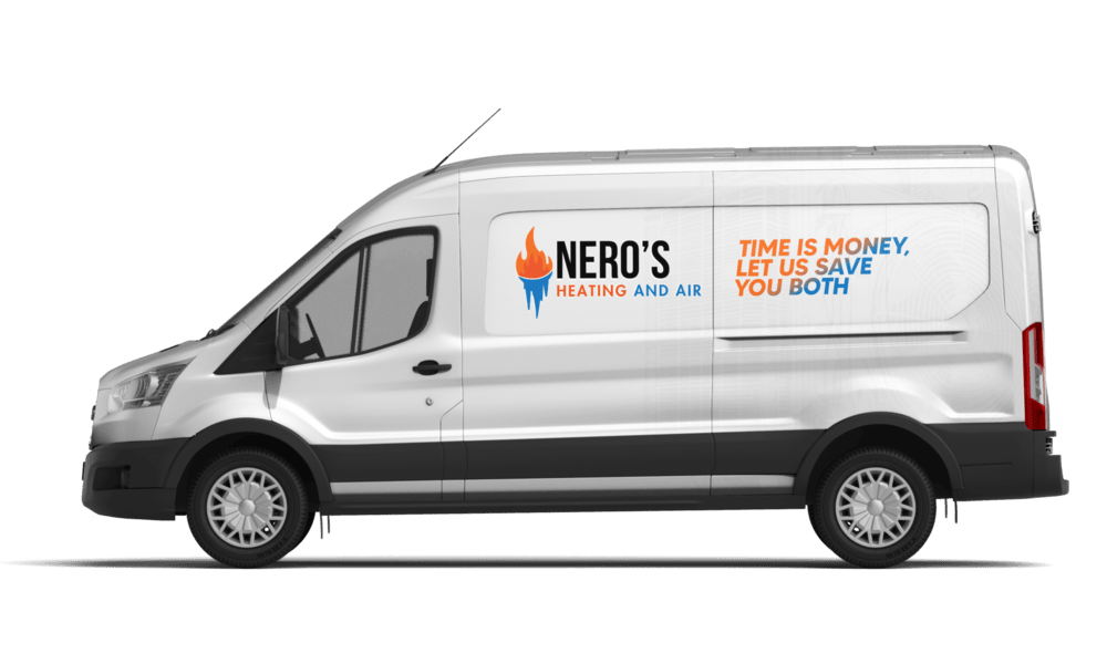 Nero's Heating and Air service van in Washington DC. Time is money, Nero's Heating and Air can save you both in Cheverly, Maryland!