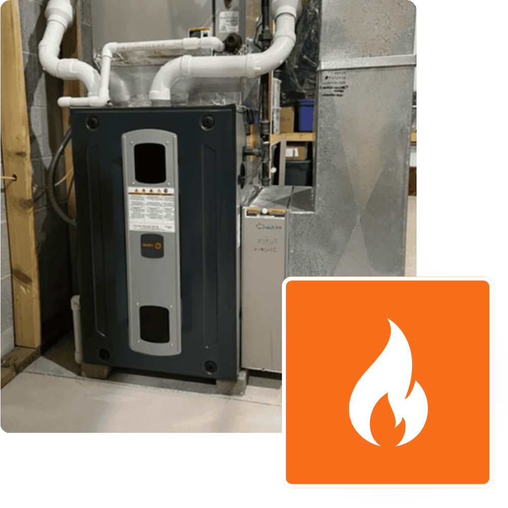 Efficient home heating system, showcasing modern furnace installation for reliable warmth. Professional HVAC solutions at your home in Cheverly, Maryland.